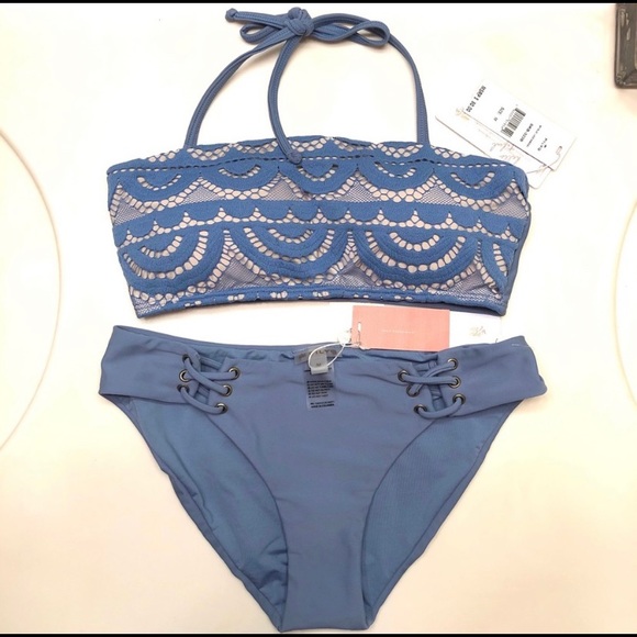 Pilyq Other - PilyQ Sky Blue Matching Swim Bikini Set